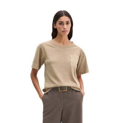 T-shirt loose avec poche plaquée en satin MARC O'POLO