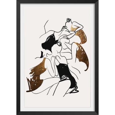 Affiche dessin ""ballerines"" HEXOA