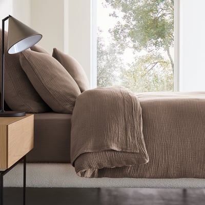 Housse de couette gaze de coton biologique, Yafa AM.PM