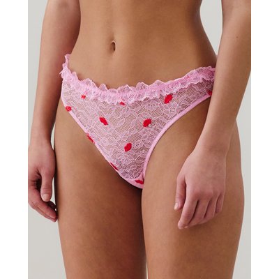 Tanga en dentelle avec broderies BRODLACIZ UNDIZ