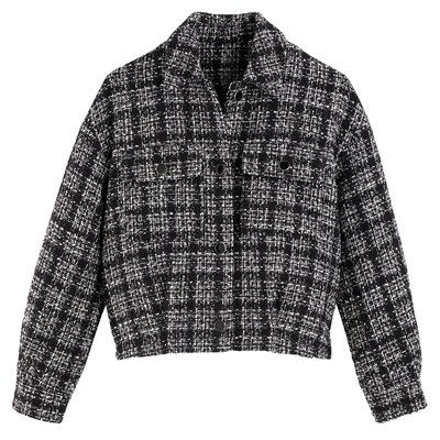 Veste courte, carreaux, coupe cintrée LA REDOUTE COLLECTIONS