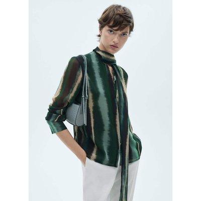 Mango blouse verte sale
