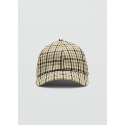 Chapeau Beige à Carreaux Covent Garden - 100% Laine, Taille 54, Vintage, Très Bon état, Fabriqué Au Royaume-Uni