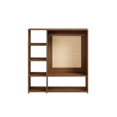 Armoire enfant Montessori en bois coloris noyer HANNUN
