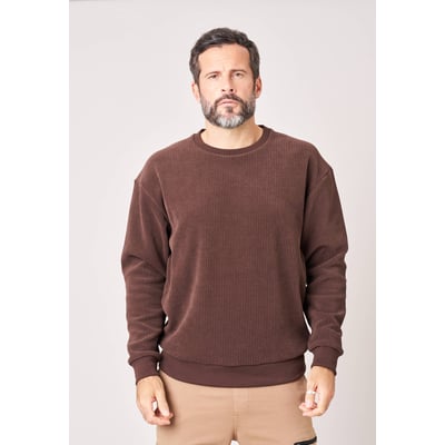 Sweat loose homme en velours côtelé AUSHER DEELUXE