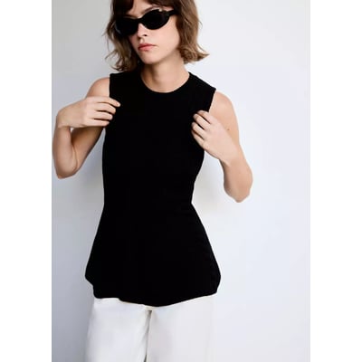 Top maille tressée MANGO