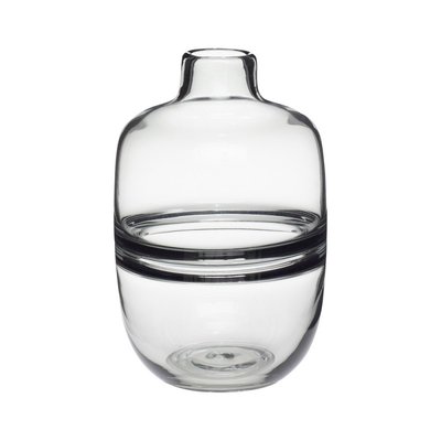 Vase Design Verre  Fumé HUBSCH