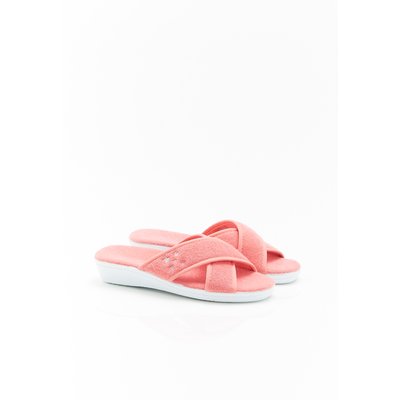 Mules ouvertes en tissu éponge DAMART