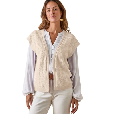 Gilet sans manches femme 5% laine DAXON
