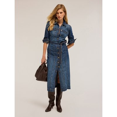 Robe longue réalisée en denim mélangé lyocell MOTIVI