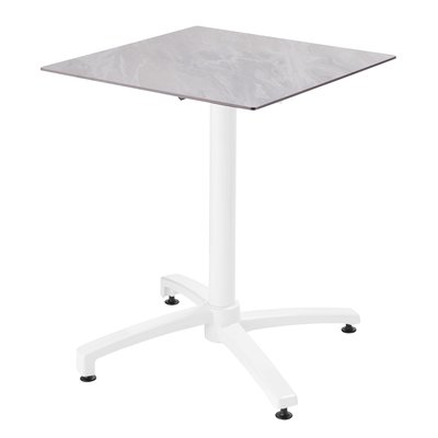 Table de jardin carré inclinable stratifié, OPERA OVIALA