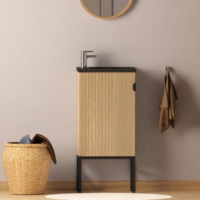 Ensemble meuble lave-mains sur pieds + robinet STUDIO MOB IN