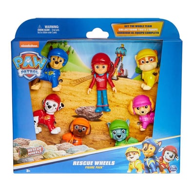 Multipack de 7 figurines rescue wheels la pat' patrouille SPINMASTER