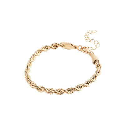 Bracelet chaîne torsadée en acier inoxydable NEXT