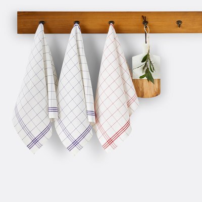Juego de 3 paños de cocina Colas de algodón y lino LA REDOUTE INTERIEURS
