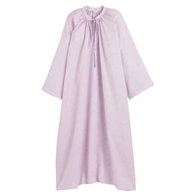 Платье объемное длинное из смешанного льна CLARAMONTE X LA REDOUTE