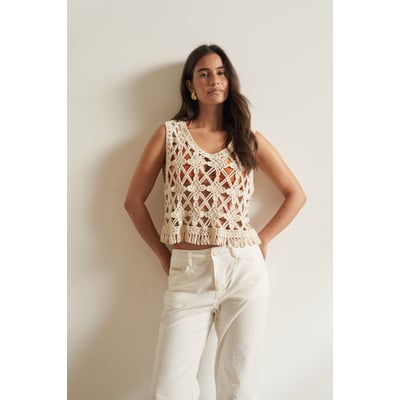 TOP EN CROCHET SALSA JEANS