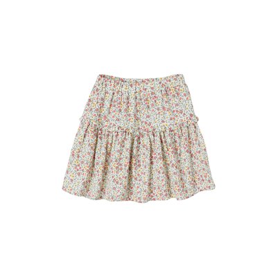 Jupe à fleurs en gaze de coton VERTBAUDET