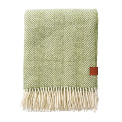 Plaid chevrons laine recyclée  Herringbone KLIPPAN