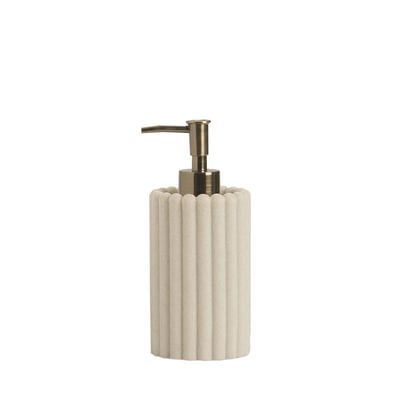 Distributeur savon resine beige LUGANO MAISON AUBERTIN