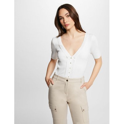 Fine Knit Jumper with V-Neck MORGAN