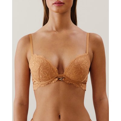 Soutien-gorge push-up en dentelle marron MOCHALATIZ UNDIZ