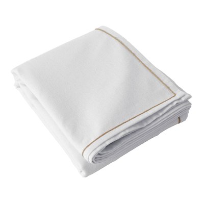 Nappe unie avec feston en jute HOME MAISON