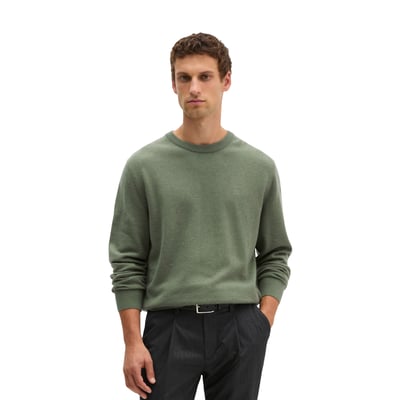 Pull-over regular en doux mélange de coton et de laine vierge bio MARC O'POLO