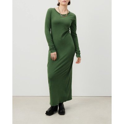 Платье длинное с круглым вырезом и длинными рукавами GAMIPY AMERICAN VINTAGE