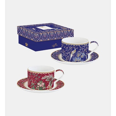 Coffret 2 Tasses à Déjeuner En Porcelaine Easy Life - 24 Cl, Idéal Pour Café, Thé, Petit-déjeuner - 5