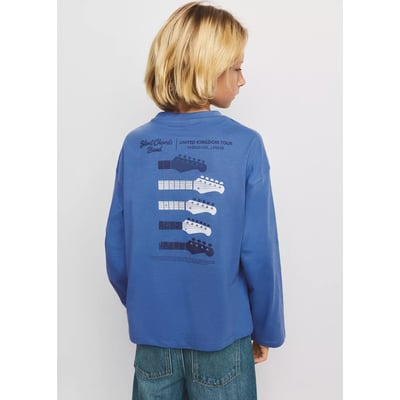 T-shirt en coton imprimé MANGO KIDS