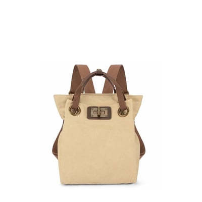 Sac à dos en toile et cuir TRINITE S OH MY BAG