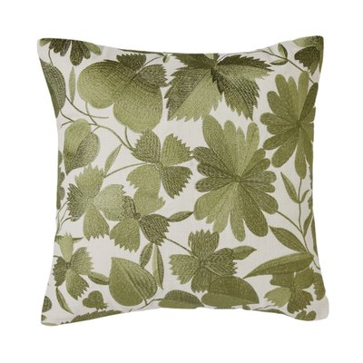 Housse de coussin en 100% coton brodé de fil satiné  OXALIE MADURA