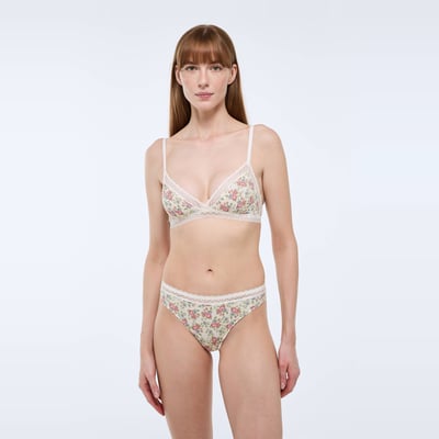 Culotte FLORE en microfibre imprimée MONOPRIX