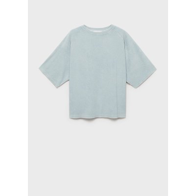 Sweat en coton bouclette overdyed MANGO