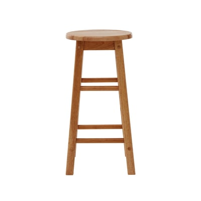Bar Stool in Tropical Hevea Wood SO'HOME