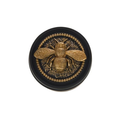 Boite abeille en résine  et dorée Ø12 cm AMADEUS