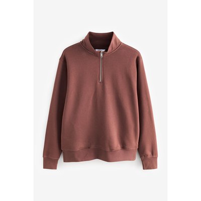 Sweat à col semi-zippé en jersey NEXT