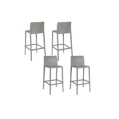 Tabourets de bar d'extérieur avec repose-pieds (lot de 4) - EOLE HELLIN, DEPUIS 1862