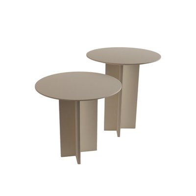 Lot de 2 bouts de canapés ronds H45 / H55 cm - LEO CALICOSY