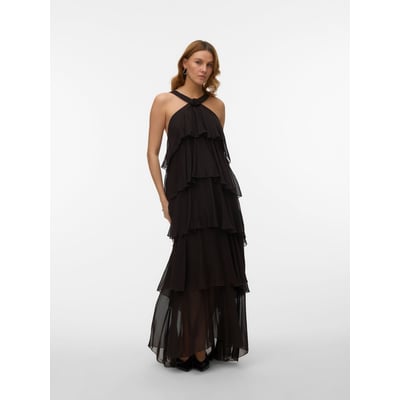 Robe Enveloppante En Rayon Couleur Chocolat - Taille 14 | Style Wrap Pour Femme | Neuf Sans étiquettes