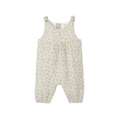 Combinaison naissance brodée en gaze de coton VERTBAUDET