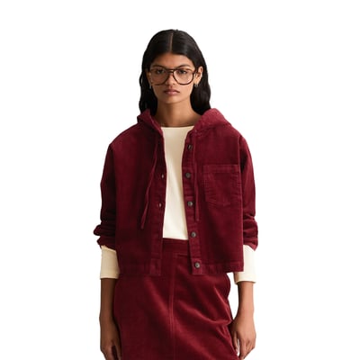 Blouse en velours à capuche, coupe décontractée en coton stretch MARC O’POLO DENIM