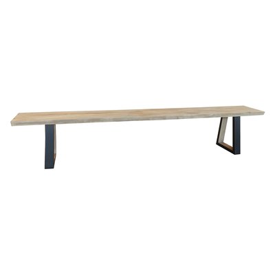 Lot de 2 bancs en bois d'acacia, HERA NOW'S HOME