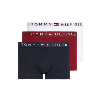 Lote de 3 bóxers lisos TOMMY HILFIGER