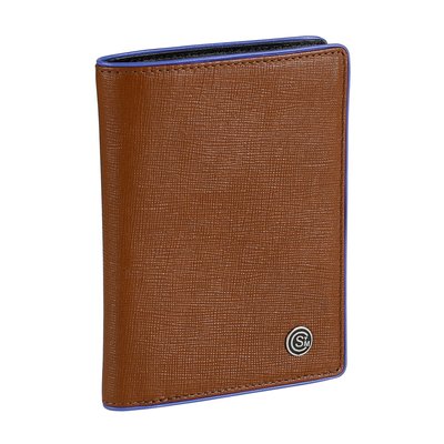 Portefeuille et porte cartes en cuir véritable pleine fleur Canal Saint Martin VIQUEL