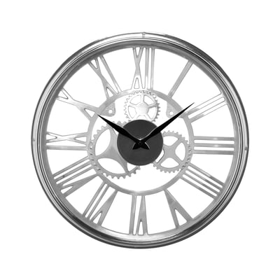 Horloge ronde sans fond mécanisme apparent 45cm EMDE