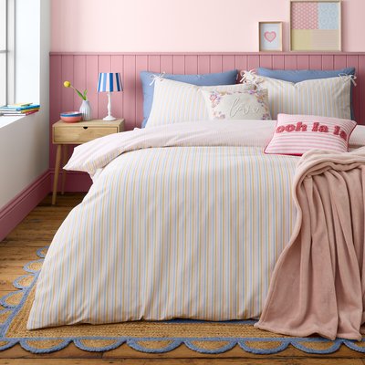 Brighton Stripe Bow Trim Duvet Cover Set CATHERINE LANSFIELD