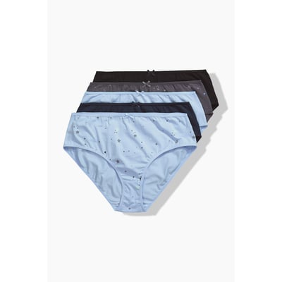 Lot de 5 culottes midi, étoiles/uni ULLA POPKEN