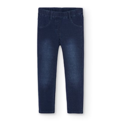 Pantalon denim fille molleton BOBOLI